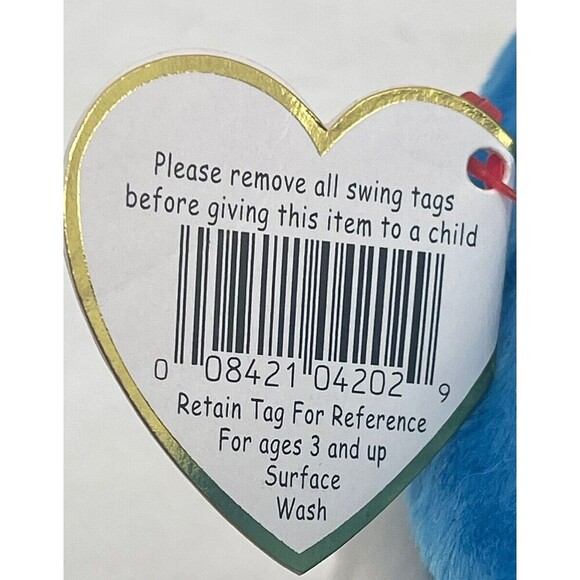 1997/1998 RARE Ty Rocket The Blue Jay Beanie Baby - Picture 11 of 12
